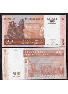 MADAGASCAR 500 Ariary 2004 Fds